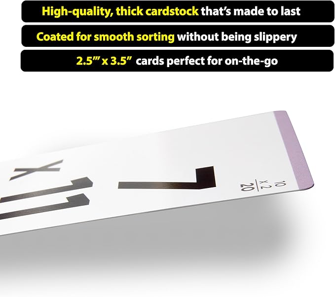 Think Tank Scholar Math Flash Cards (600 Facts Box Set) Addition, Subtraction, Multiplication, Division - 10 Games - Toddlers 2-4 - Kids Ages 4-8 in Kindergarten, 1st, 2nd, 3rd 4th, 5th, 6th Grade