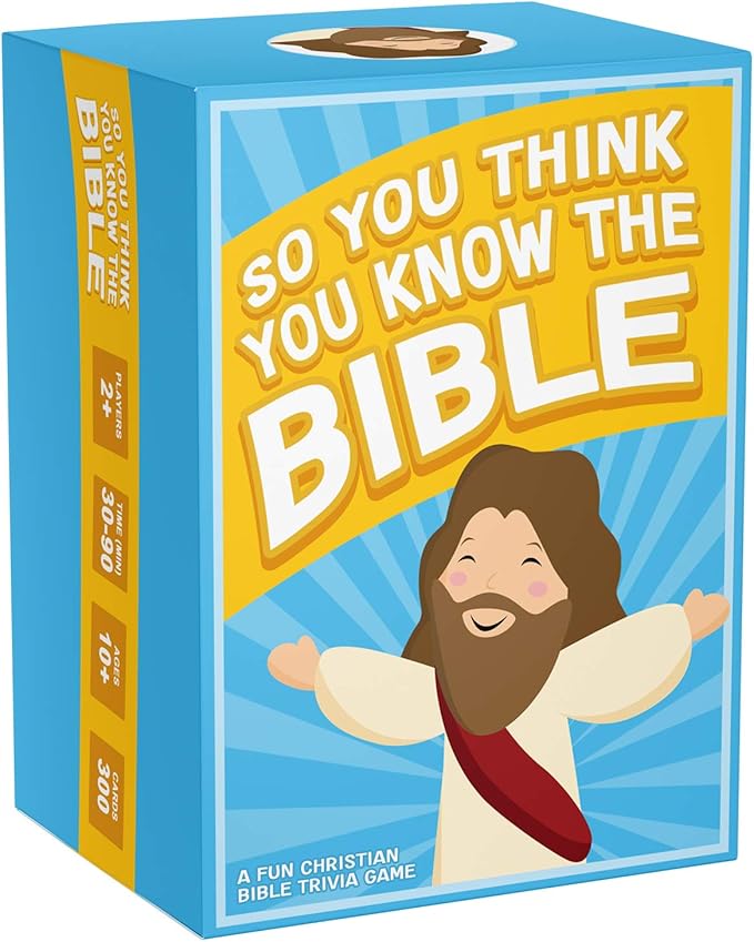 SO YOU THINK YOU KNOW THE BIBLE, a Fun Trivia Game for Families, Fellowships and Bible Study - Great Christian Gift