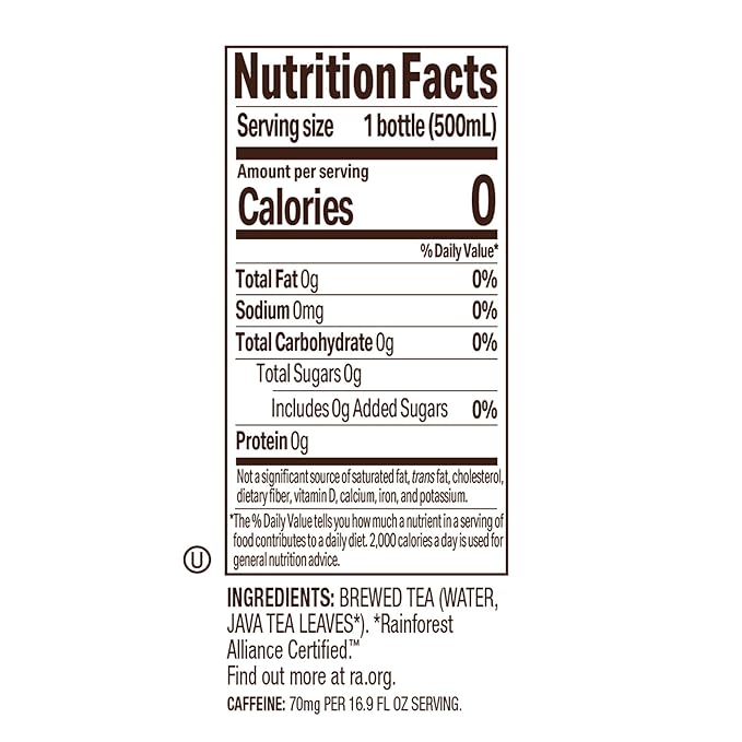 Tejava Original Unsweetened Black Iced Tea, 12 Pack, 16.9oz PET Bottles, Non-GMO, Kosher, No Sugar or Sweeteners, No calories, No Preservatives, Brewed in Small Batches