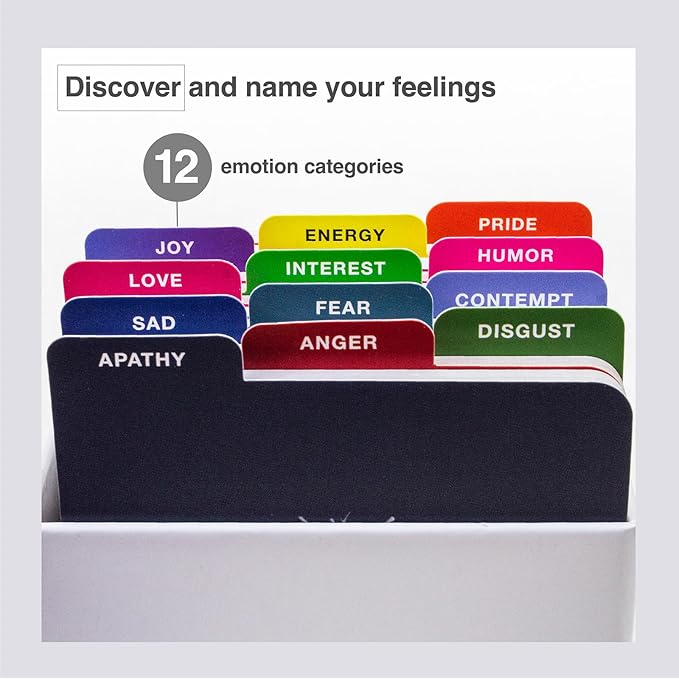 Emotional Intelligence Card Deck – Master Your Emotions with 156 Emotion Cards and 37 Micro-Mindfulness Technique Cards to Enhance Resilience and Thrive
