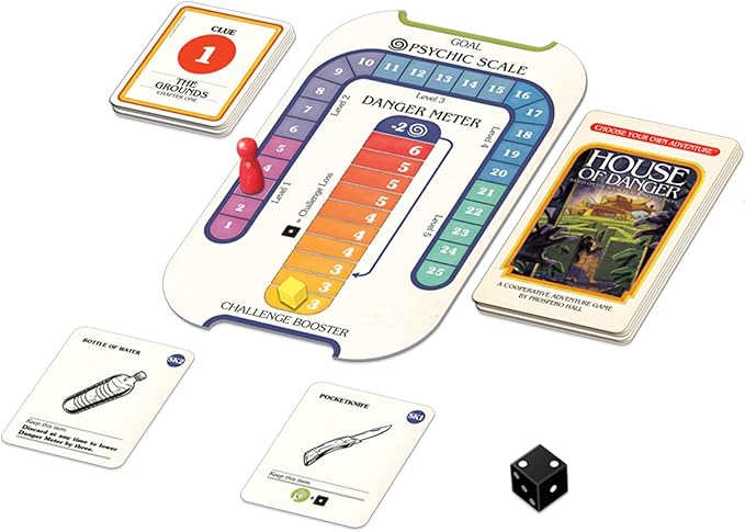 Choose Your Own Adventure House of Danger Board/ Strategy Game | Cooperative Adventure Game for Adults and Kids | Ages 10+ | 1+ Players | Average Playtime 1+ Hours | Made by Z-Man Games