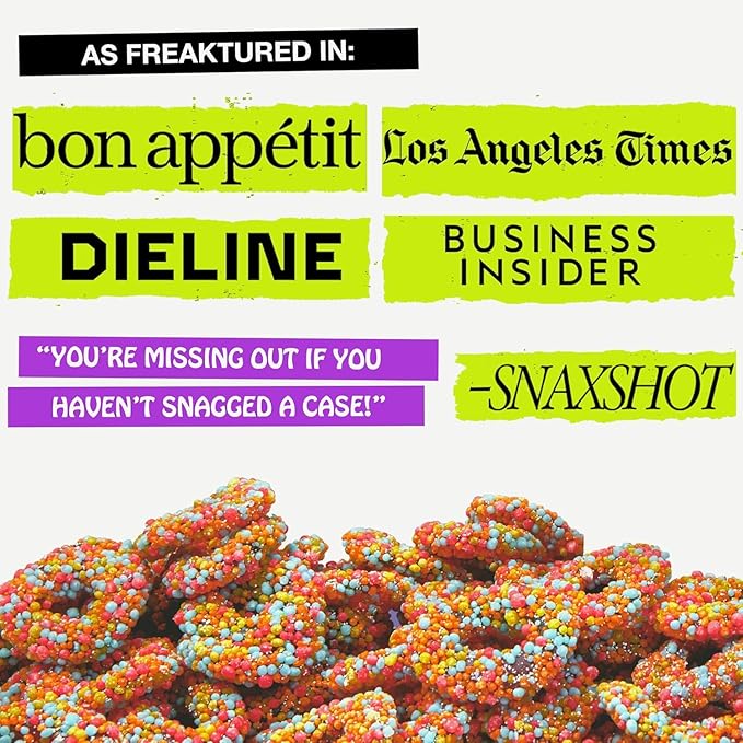 Rotten Original Gummy Cruncheez - Low Sugar, Low Calorie, 5g Gut-Friendly Prebiotic Fiber, Gluten Free Candy, No Artificial Dyes - 5.3 oz Share Pack [4 Pack]