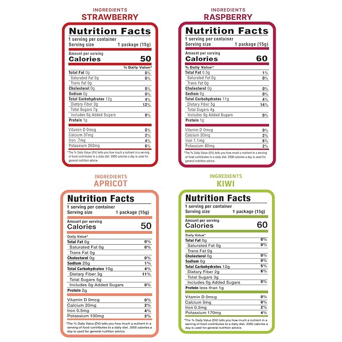 Nature’s Turn Freeze-Dried Fruit Crisps – Healthy, Gluten-Free, Crispy & Delicious, Plant-Based Snack, Ideal for Cereal, Smoothies, School Lunches, & On-the-Go, Sour Variety, Pack of 16 (0.53 oz Each)