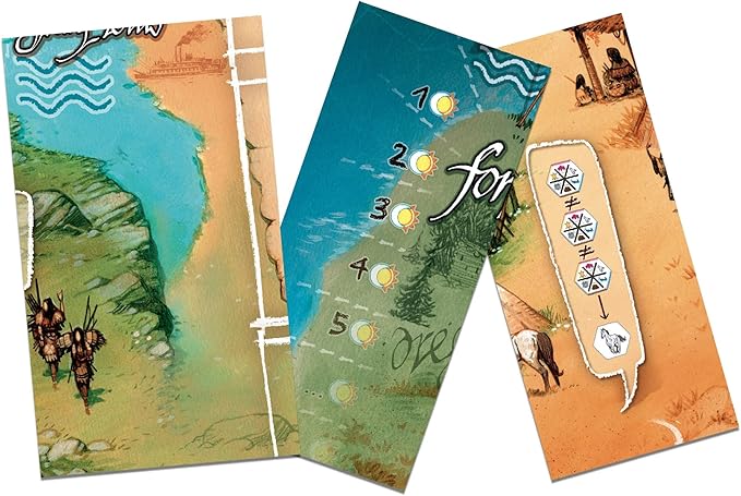 Lewis & Clark The Expedition Second Edition - Ludonaute Games, Strategy Board Game, Ages 14+, 1-5 Players, 120 Min