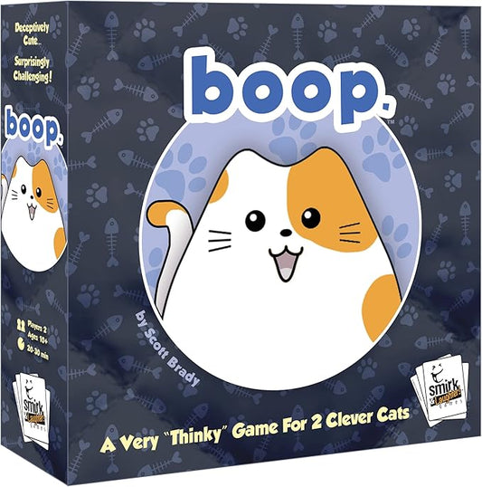Smirk & Dagger, BOOP - Adorable 2 Player Strategy Board Game, 32 Cat and Kitten Pieces - Makes a Great Gift for Couples, Family, Adults and Kids, Ages 10+