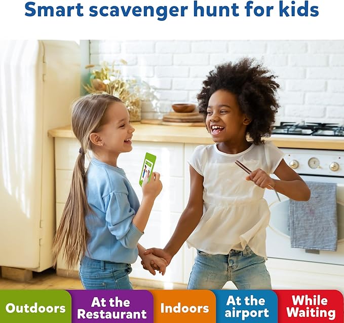 Skillmatics Scavenger Hunt Card Game - Found It 5 in 1 Megapack, Fun Family Game, 140 Cards, Search and Find, Learning & Travel Toy, Gifts for Kids, Boys, Girls, Ages 4, 5, 6, 7