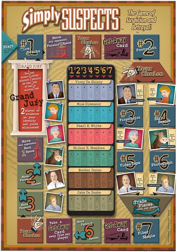 Simply Suspects - Strategy Board Game - from Spy Alley