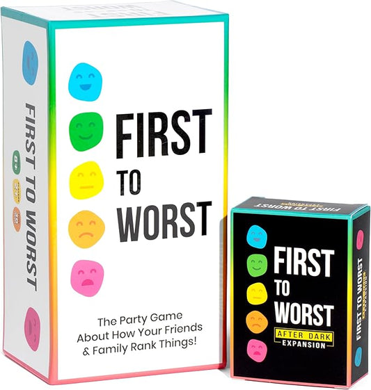 Party Game + After Dark Expansion Set - The Card Game About How Your Friends & Family Rank Things - Adult Card Game for College Students, Groups & Fun Parties with Polarizing Priorities