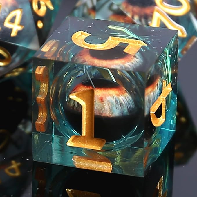 DND Dice,Dragon Eye Dice Set, Dice for Dungeons and Dragons Games