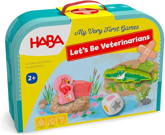 HABA My Very First Games - at The Vet, Toddler Games & Veterinarian Playset for Kids, Pretend Play Toys and Learning Toys for Toddlers 2-4 Years