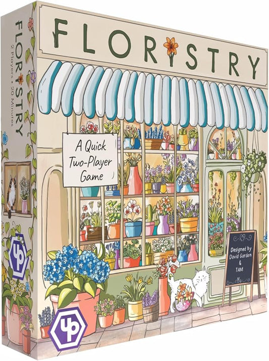 Floristry Board Game - Competitive Flower Auction & Storefront Design! Creative Strategy Game, Fun Family Game for Kids & Adults, Ages 10+, 2+ Players, 30 Min Playtime, Made by UP Games