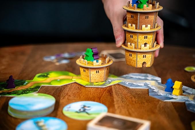 Wandering Towers, Strategy Board Game About Trapping Wizards, Movement, Magic & Spells, Fun Family Games for 6 Players, Ages 10+, 1-6 Players, 30 Mins