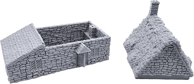 EnderToys Crow Cottage by Printable Scenery, 3D Printed Tabletop RPG Scenery and Wargame Terrain 28mm Miniatures