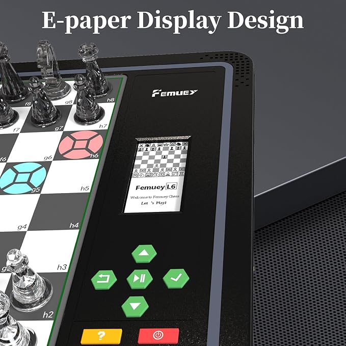 Electronic Chess Set, Electronic Chess Board Game, Computer Chess Game, Chess Set Board Game, Electronic Chess Set Game, Chess Sets Games Lovers, for Beginners Great Partner for Play and Practice