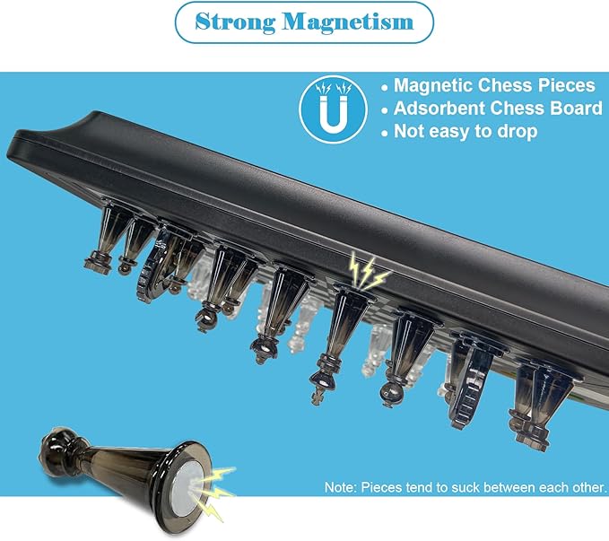 Electronic Chess Games with Piece Position Display L6 Computer Chess Set, Computer Chess Board with LED Light Electronic Chess Set for Beginners and Chess Lovers Chess Set Board Game
