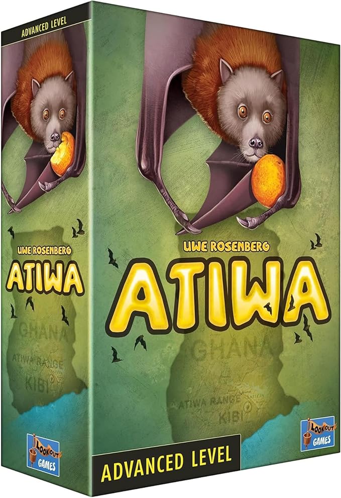 Atiwa Board Game | Fruit Bat Farming | Worker Placement Strategy | Resource Management for Kids and Adults | Ages 12+ | 1-4 Players | 90 Minutes Playtime | Made by Lookout Games