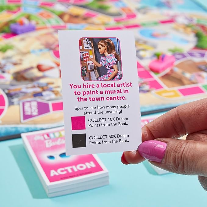 Hasbro Games The Game of Life: Barbie Edition Board Game | Ages 8+ | 2 to 4 Players | Fun Family Games for Kids and Adults | Kids Gifts (Amazon Exclusive)