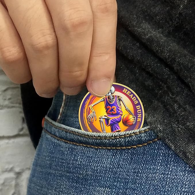 Memento Mori Coin Momento Mori Coin Skull Coin Stoic Gifts Memento Mori Calendar Living Memento Mori Amor Fati Coin (Skeleton Decision)