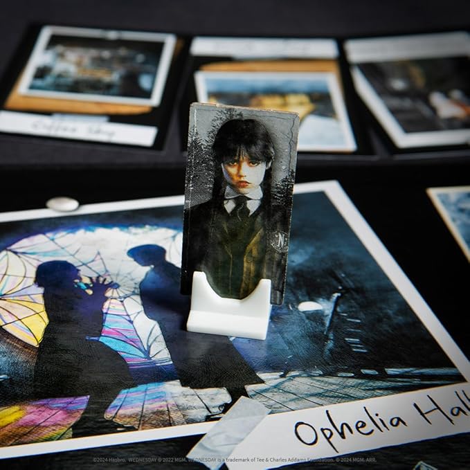 CLUE: Wednesday | Classic Board Game Inspired by The Netflix Original Series | Solve The Mystery at Nevermore Academy with Friends and Family | Officially Licensed Merchandise | 2-6 Players | Ages 8+