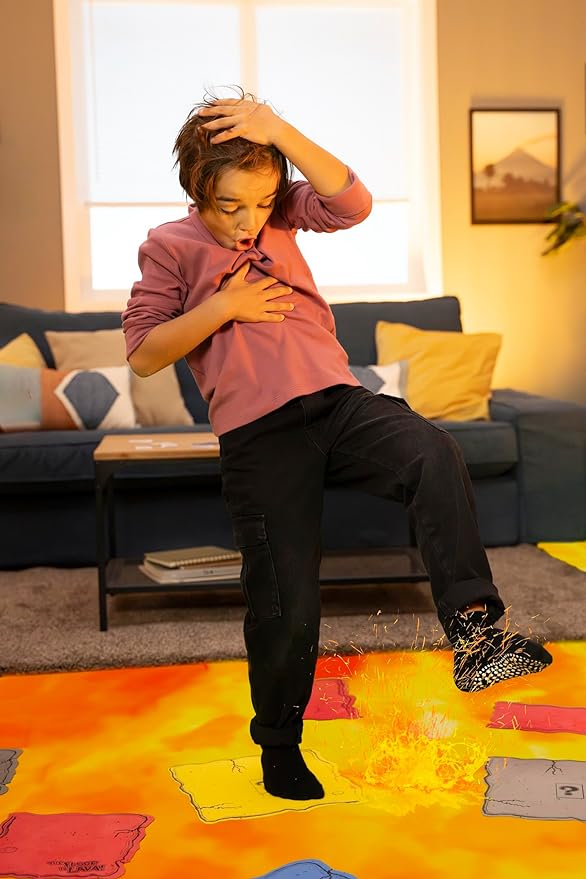 The Original The Floor is Lava! Family Edition - Interactive Game for Kids and Adults - Promotes Physical Activity - Indoor and Outdoor Safe
