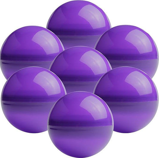 Vending Machine Capsules - 3" PURPLE Empty Plastic Capsules - 14 Pcs Toy Capsule - Purple Round Large Easter Eggs - Bath Bombs Molds - Party Favors DIY Craft Supplies