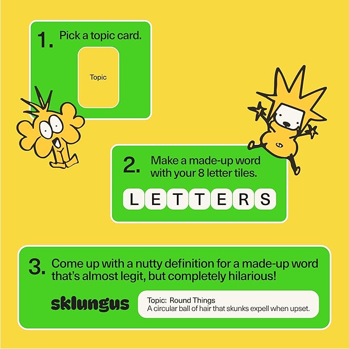 The Game of Made-Up Words. Viral Funny Party Word Board Game for Adults, Teens, and Kids 14+. Easy to Learn (Base Edition)