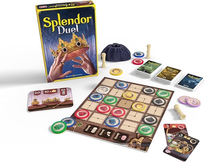 Space Cowboys Splendor Duel Board Game - Two-Player Strategy Game for Intense Gem Collecting Battles - Fun Family Game for Kids and Adults, Ages 10+, 2 Players, 30 Minute Playtime, Made