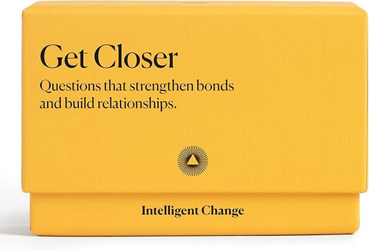 Intelligent Change Get Closer Social Bonding Card Game, Conversation Starters with Fun Questions & Activities, Talking Games for Adults, Icebreaker Game with 100 Question Cards