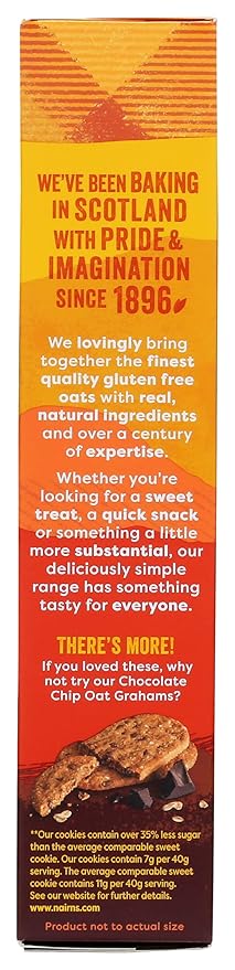 Nairn's Gluten-Free Stem Ginger Oat Grahams - Healthy, Tasty and Safe for Celiacs. Perfect On-the Go Snack .High Fiber, No Artificial Colors, Flavors, or Preservatives, 5.64oz