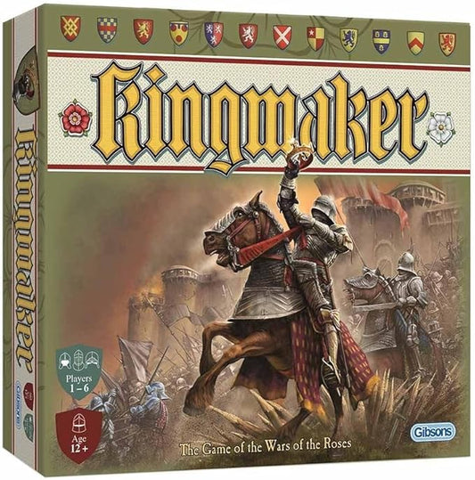 Kingmaker – Board Game by Gibsons Games -1-6 Players – 60-120 Minutes of Gameplay – Games for Game Night – Teens and Adults Ages 14+ - English Version