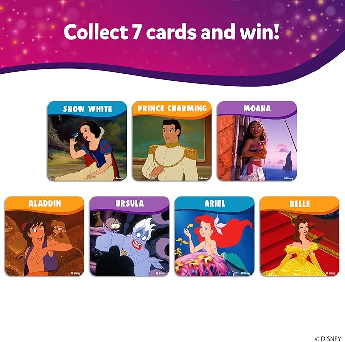 Skillmatics Guess in 10 - Disney Princess Card Game for Preschool Kids, Girls & Boys Who Love Cinderella, Ariel, Jasmine, Fun Travel Game & Gifts for Ages 3, 4, 5, 6