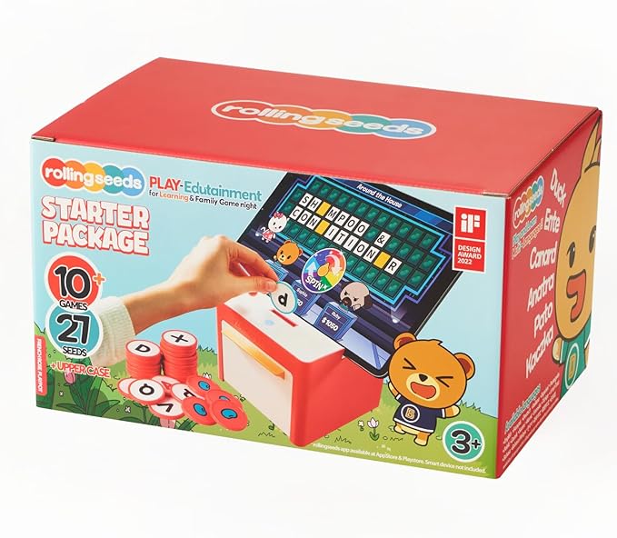 Interactive Edutainment Games for Family | App-Connected Learning Games | Physital Boardgame Console for Entire Family | Multilingual Edutainment Games (Starter Package)