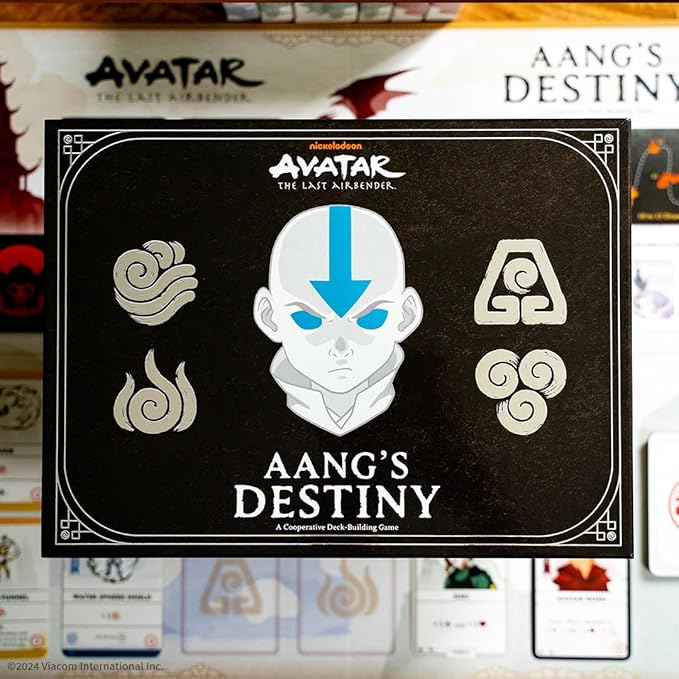 Avatar: The Last Airbender: Aang's Destiny, Cooperative Deck Building Strategy Board Game, Play as Aang, Katara, Appa & More, Fun for Family Game Night, Ages 10+, 2-4 Players, 60 Minutes
