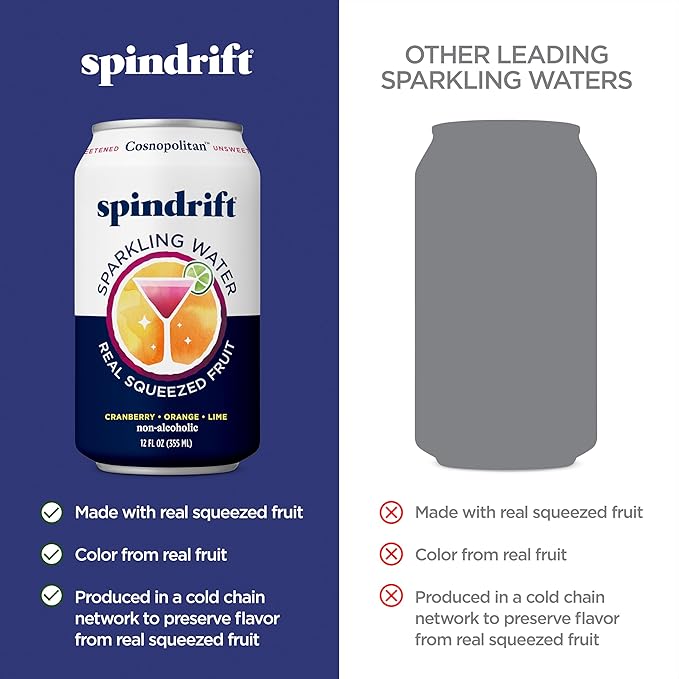 Spindrift Cosnopolitan Can 12 Ounce (Pack of 24)