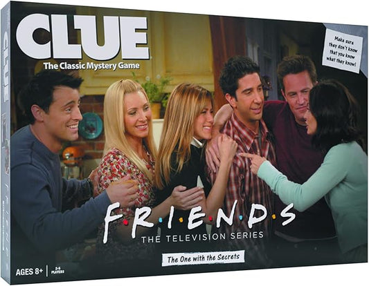 CLUE: Friends | Solve The Mystery in This Collectible Clue Game | Featuring Characters & Locations from Friends TV Sitcom Series | Officially-Licensed Friends TV Show Game & Merchandise