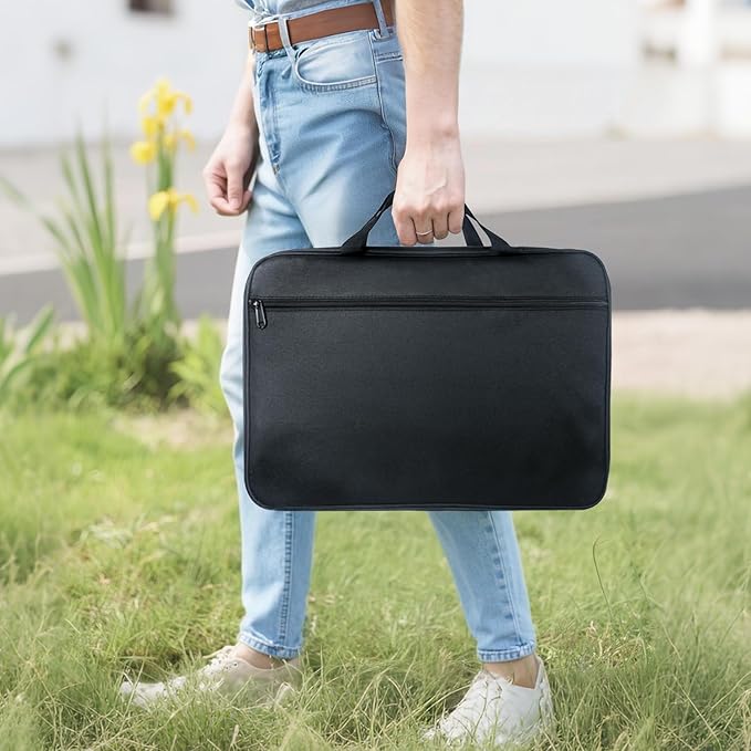 17-Pocket Board Game Organizer Carry Case - Storage & Travel Case for Games, Cards, Tokens, Dice Accessories.