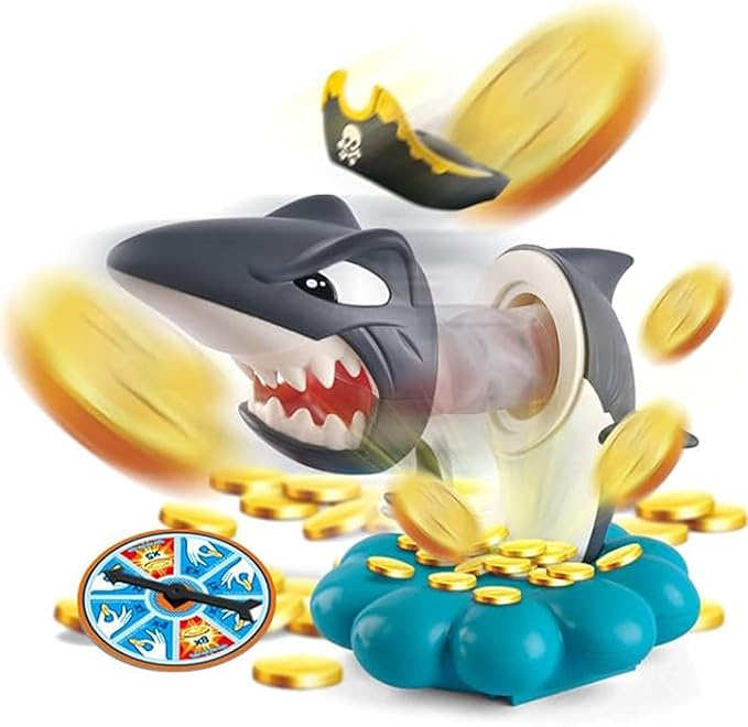 Shark Finger Biting Game Toy,Pop Up Pirate Game Stress Relief Toys,Prank Family Board Games for Kids Ages 4 and Up Birthday for Kids Boy Girl