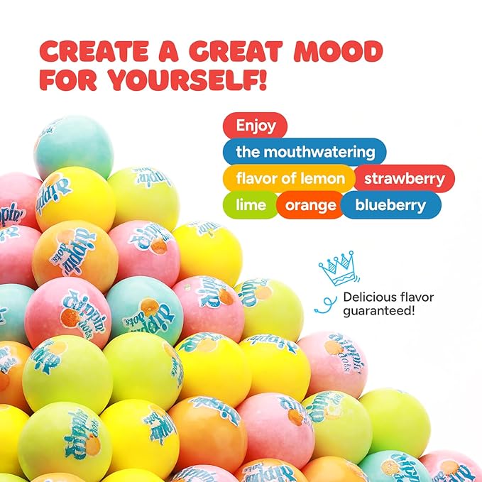 Gumballs for Gumball Machine - 1 Inch Candy Filled Gumballs - 1.7 Lb Gumball Machine Refills - 85 Pcs Candy Filled Large Gumballs Bulk - Bubble Gum Refill for Machine - Bulk Gum for Kids