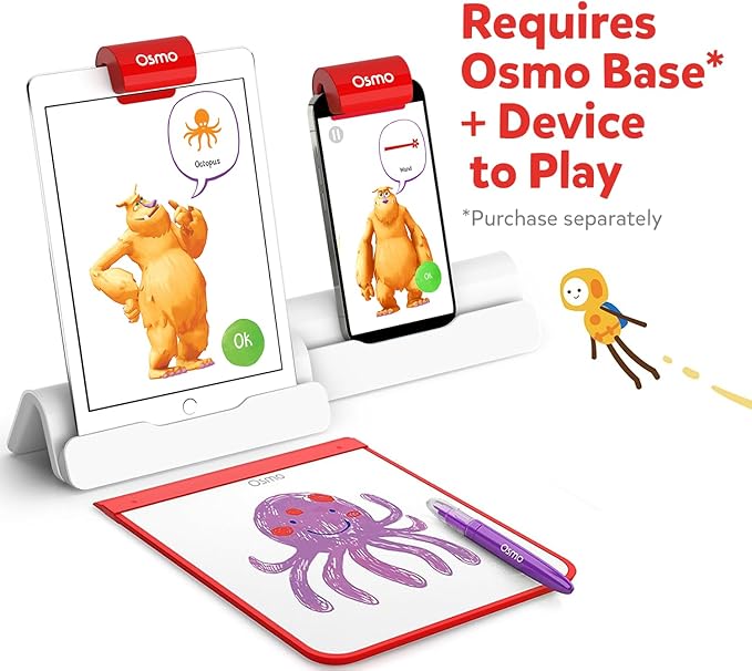 Osmo - Monster - Bring Real Life Drawings to Life - For iPhone, iPad or Fire Tablet - Educational Learning Games - STEM Toy Gifts for Kids - Ages 5 6 7 8 9 10 (Osmo Base Required - Amazon Exclusive)