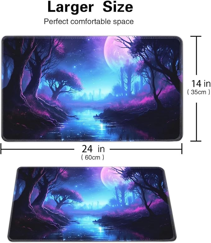 Board Game for TCG Playmat Table Mats Games Size 60X35 cm Mousepad Compatible for MTG RPG CCG Trading Card Game Play mats with 6 Dice (Playmat 141)