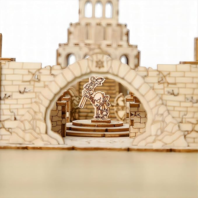 3D Wooden Puzzles The Ruins of The Ancient Temple Model Kits, Brainteaser and Puzzle for Christmas/Birthday,Gifts for Adults and Teens to Build Combination