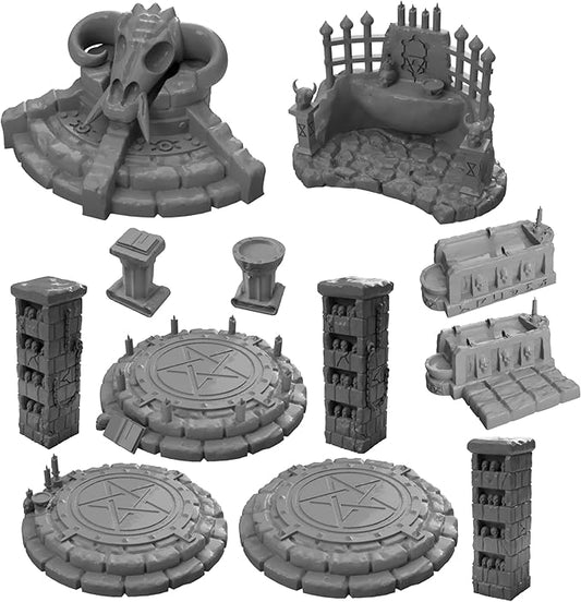 3DEGOS Occult and Evil Furniture DND Terrain for Dungeons and Dragons, D&D, Pathfinder, Warhammer 40k, Miniatures, Age of Sigmar, Tabletop, D and D, Dungeons and Dragons Gifts