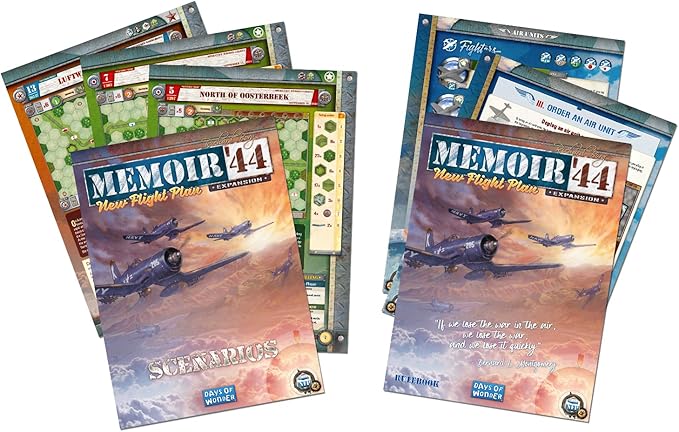 Memoir '44 New Flight Plan Board Game EXPANSION - Take to the Skies with This Thrilling WWII Air Combat! Strategy Game for Kids & Adults, Ages 8+, 2 Players, 30-60 Min Playtime, Made by Days of Wonder