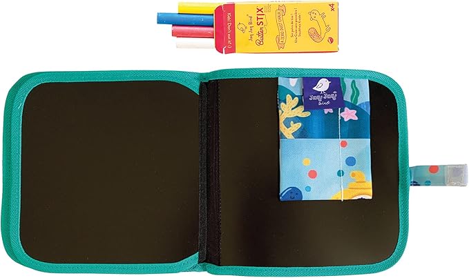 Jaq Jaq Bird Erasable Doodle Pad for Kids,Reusable Mess-Free Coloring and Toddlers Learning Toys-Chalkboard and Drawing Books-Includes 4 ButterSitx Chalks-SUB