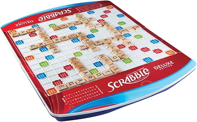 Hasbro Gaming Scrabble Deluxe Edition Board Game, (Amazon Exclusive)
