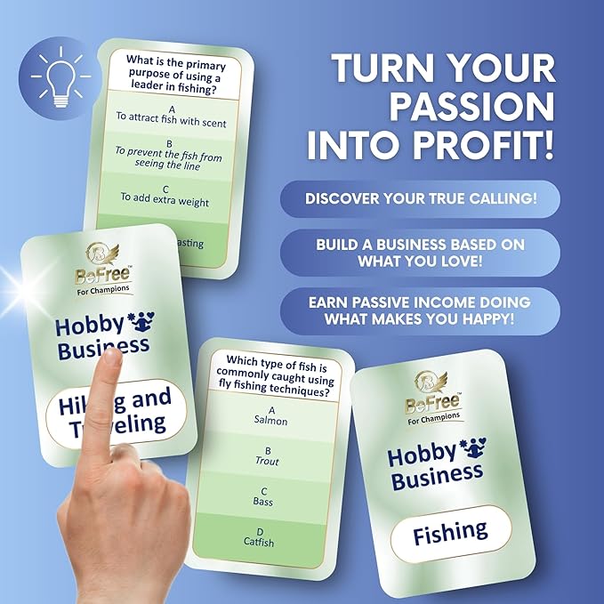 BeFree for Champions Board Game – Cash Flow & Money Management, Smart Investments & Financial Freedom, Find Your Purpose & Achieve Life Goals, Fun Strategy Game for Family & Adults