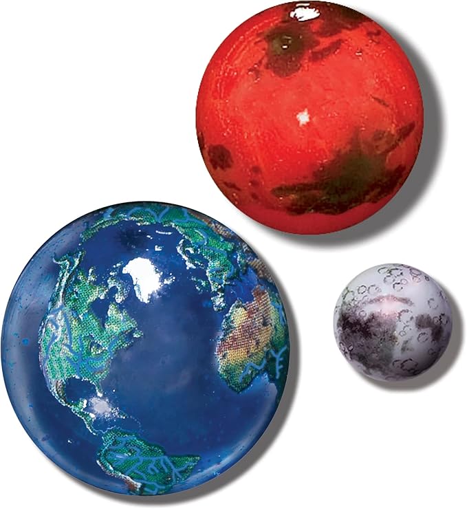 Earth, Mars, And Moon To Scale Box Set