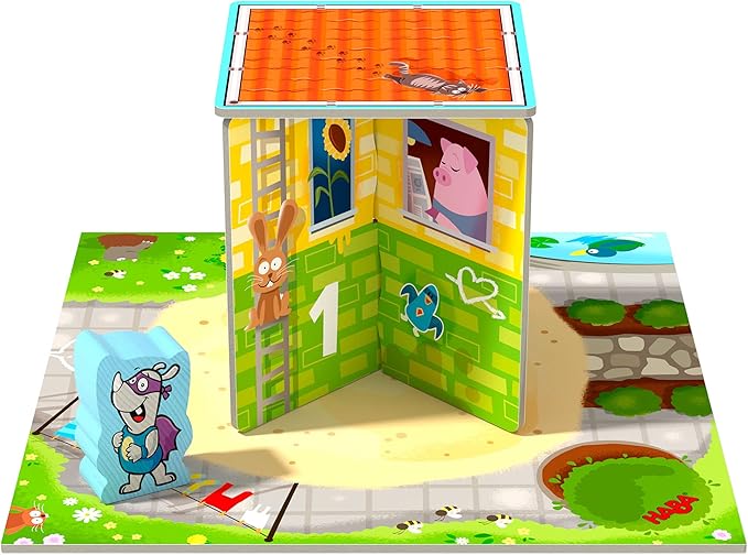 HABA My Very First Games Rhino Hero Junior - A Cooperative Stacking and Matching Game for 2 Years and Up