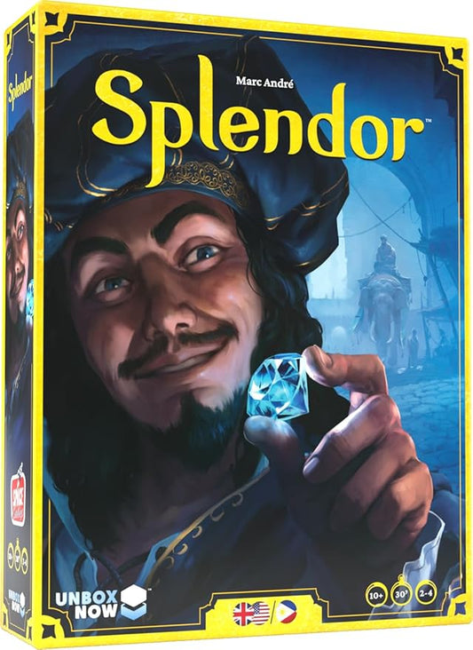 Splendor Board Game (Packaging May Vary) - Master The Art of Wealth and Prestige! - Engaging Gem Mining Strategy Game for Kids & Adults, Ages 10+, 2-4 Players, 30 Min Playtime, Made by Space Cowboys