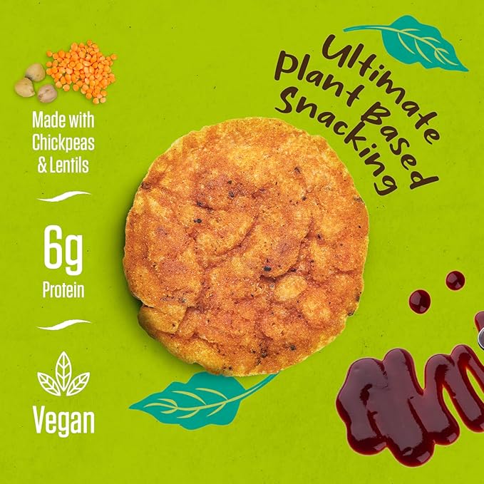 PeaKaPop Veggie Chips – Plant-Based, Healthy Veggie Crisps with Pea, Lentil & Chickpea Protein – Vegan, Gluten-Free, Popped Chips – Snack Size for Kids & Adults – 1 oz Bags (15-Pack) – BBQ